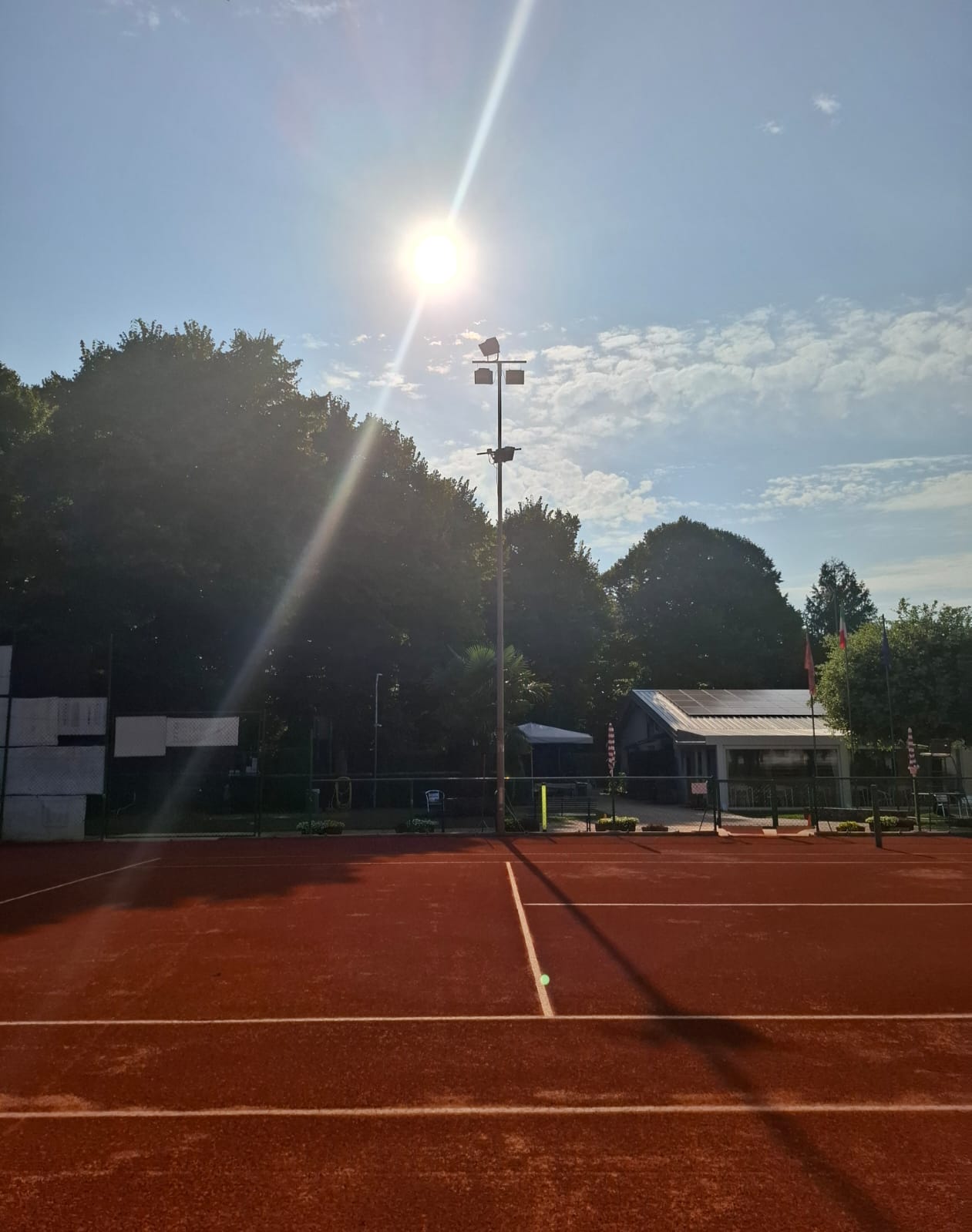 Campo scoperto — tramonto